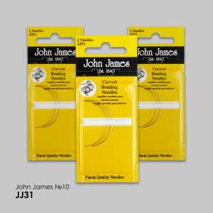 Набір вигнутих голок для бісеру John James №10 (2шт) JJ31